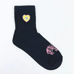 パワーパフガールズ ソックス ハート刺繍 ブラック アパレル パワパフのサムネイル