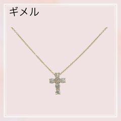 ハーモニー アイコニック クロス ネックレス イエローゴールド 