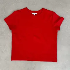 H&M 基本 半袖 Tシャツ レッド