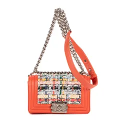 [中古] CHANEL シャネルボーイ・フラップマルチカラーツイードA