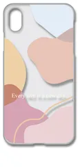 【新品未使用】iPhone XR アイフォンテンアール クリア ハードケース Every くすみカラー ベージュ ピンク カバー スマホケース