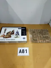 A81 マスターボックス ドイツ・アフリカ軍団 戦車兵3体+現地住民1体+荷役ロバセット 1/35スケールプラモデルのサムネイル
