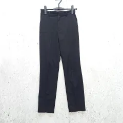 UNIQLO ユニクロ スマートアンクルパンツ スリムテーパードシルエット ウエスト総ゴム 2WAYストレッチ素材 ブラック Sサイズ ◎_〇□