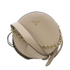 マイケルコース MICHAEL KORS DELANCEY デランシー サークル クロスボディ ミディアム レザー ショルダーバッグ ライトサンドカラー /UO