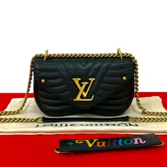極 美品 LOUIS VUITTON ルイヴィトン ニューウェーブ PM ロゴ 金具 レザー 本革 2way ショルダーバッグ ハンドバッグ ブラック 26019