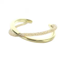 スワロフスキー SWAROVSKI クリスタルダスト バングル ブレスレット アクセサリー ロゴ ゴールド色 ■GY19 /MQ