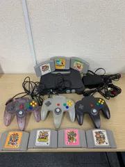 ￥5【通電動作未確認】NINTENDO64 本体  NUS-001 コントローラー3個 ゲームソフト8本　フルセット【ゲーム機本体】【2】