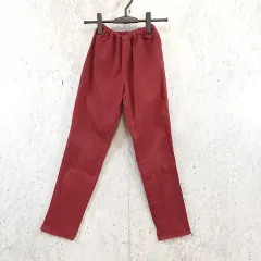 pink adobe ピンクアドベ イージーパンツ ウエストゴム ストレッチ感 リラックス カジュアル ボルドー Lサイズ ◎、〇□