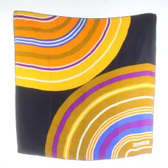 クリスチャンディオール Christian Dior スカーフ 大判 絹 シルク ロゴ 総柄 マルチカラー /XZ ■GY18