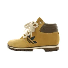 アディダス adidas スニーカー 22.5cm キャメル ハイカット ボア ロゴ ■GY18 /RI ■OS