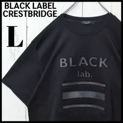 BLACK LABEL CRESTBRIDGE 立体ロゴ ロゴチェック Tシャツ