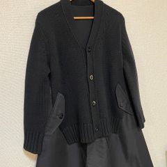 sacai サカイ カーディガン ドッキング コート スウェット - メルカリ