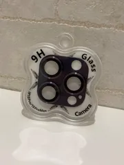 カメラレンズカバー　iPhone15Pro/15ProMax パープルcam-612【B】