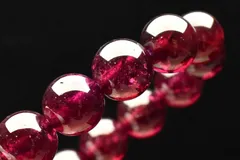 【１点物】透過性あり◇高品質 ロードライトガーネット　7.5mm　ブレスレット パワーストーン 天然石 _MC7943