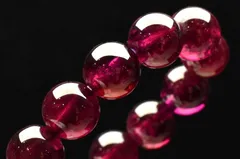 【１点物】透過性あり◇高品質 ロードライトガーネット　8mm　ブレスレット パワーストーン 天然石 _MC7946