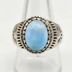 【美品】STONE MARKET　ストーンマーケット　ラリマーリング　SILVER　シルバー925　21号　11.1gのサムネイル