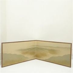 未使用】二曲 屏風 金散らし 縁起物 和室 書道 お茶道具 - メルカリ