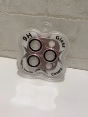 カメラレンズカバー　iPhone15Pro/15ProMax ピンクcam-615【B】