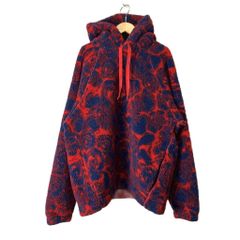 未使用保管品・タグ付 バーバリー パーカー ボア 総柄 薔薇 ユニ
