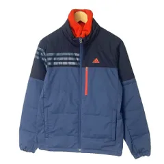 アディダス adidas ダウンジャケット ブルゾン ゴルフウェア ロゴ 2way M ネイビー