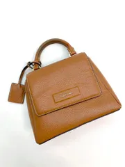 Calvin Klein カルバンクライン 定価22000円 DRESSED トップハンドル ミニ バッグ 茶 ■■レディース