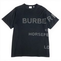 人気】 バーバリー ホースフェリー プリント 半袖Tシャツ 黒 2751