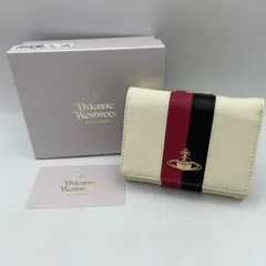 vivienne westwood ヴィヴィアンウエストウッド 三つ折り財布 財布 ウォレット 白 がま口 レディース （ME72-4056)