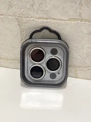 カメラレンズカバー　iPhone15Pro/15ProMax silver cam-623【B】