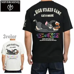 NEVER MIND ネバーマインド トムとジェリー TJN-2612 半袖Ｔシャツ 天竺半袖TEE トップス メンズ tjn-2612のサムネイル