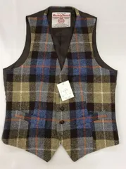 Harris Tweed チェック柄 ベスト ハリスグレンチェックベスト【Made in Japan】 – Mitsumine Online Shop