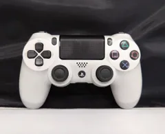 T【HY】【動作品】SONY 純正 PS4 DUALSHOCK4 ワイヤレスコントローラー CUH-ZCT2J グレイシャホワイト Bluetooth対応 タッチパッド 振動機能[ゆうパケット発送、送料無料]HY004
