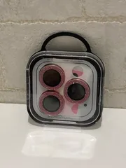 カメラレンズカバー　iPhone15Pro/15ProMax pink cam-634【B】
