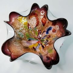ヴィンテージ ムラーノ トゥッティ フルッティ マーチン アート ガラス