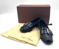 ルイヴィトン ドライビングシューズ ローファー 黒 36cm 23cm - メルカリ