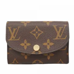 【6db1354】ルイヴィトン コインケース モノグラム ポルトモネロザリ M62361 ブラウン ローズバレリーヌ【中古】レディース