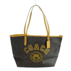 コーチ COACH CB869 トートバッグ ハンド PVC レザー ロゴ シグネチャー 茶 ブラウン ■GY18 /MQ