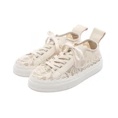 クロエ Chloe スニーカー Lauren レース レザー スニーカー レディース Used Aのサムネイル