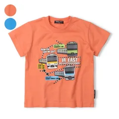 hungry heart JR在来線電車路線図風プリント　半袖Tシャツ　k36822