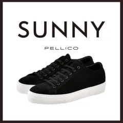 新品未使用 ペリーコサニー スエードレザー スニーカー ブラック 25cm相当【PELLICO SUNNY】レースアップシューズのサムネイル