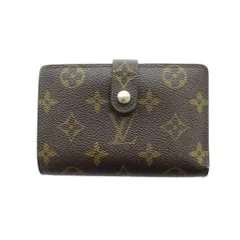ルイヴィトン LOUIS VUITTON ポルトフォイユ・ヴィエノワ N61674 二つ折り財布 ウォレット ロゴ がま口 レザー モノグラム イニシャル入り 茶 ブラウン ■GY11 /MQ ■OH