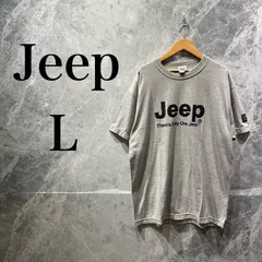 【美品】Jeep L Tシャツ グレー 灰 半袖 トップス メンズ プリントのサムネイル