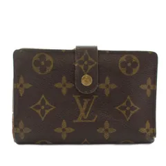 ルイヴィトン LOUIS VUITTON モノグラム ポルトフォイユ ヴィエノワ 財布 二つ折り がま口 PVC レザー 総柄 茶色 ブラウン M61674 /XZ ■GY11