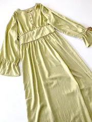 美品 Bab バブ 配色パイピングワンピース ワンピース sizeM/ライトグリーン  ■◇レディース