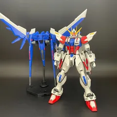 ガンプラ【未検品/ジャンク、武装中心に欠品多数、汚れ、キズ】 MG 1/100 ビルドストライクガンダム フルパッケージ/MG ユニバースブースター 完成品 組立済みバンダイ ガンダム Gunpla 2299のサムネイル