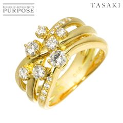 タサキ シトリン×ペリドット K18YG ダイヤ0.15ct K18YG リング - メルカリ