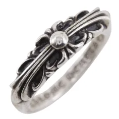 【CHROME HEARTS】クロムハーツ ベイビークラシック BABY CLSC フローラルクロス シルバー925 11.5号 レディース 5.6g リング・指輪のサムネイル