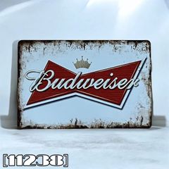 11238］ブリキ看板 バドワイザー BUDWEISER ビール アルコール