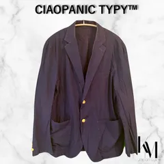 CIAOPANIC TYPY チャオパニックティピー テーラードジャケット ネイビー 綿100% メンズ Lサイズ　大きめのサムネイル