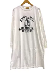 HYSTERIC GLAMOUR (ヒステリックグラマー) 22AW 長袖ワンピース 綿100％ 01223CO03 FREE ホワイト レディース/009