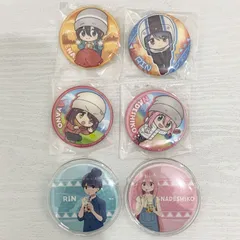 ゆるキャン△ 缶バッジ 6個 セット 各務原なでしこ、志摩リン、土岐綾乃